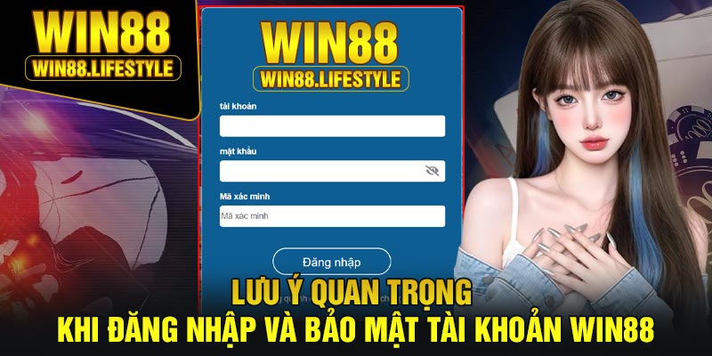 Lưu Ý Quan Trọng Khi Đăng Nhập Và Bảo Mật Tài Khoản Win88